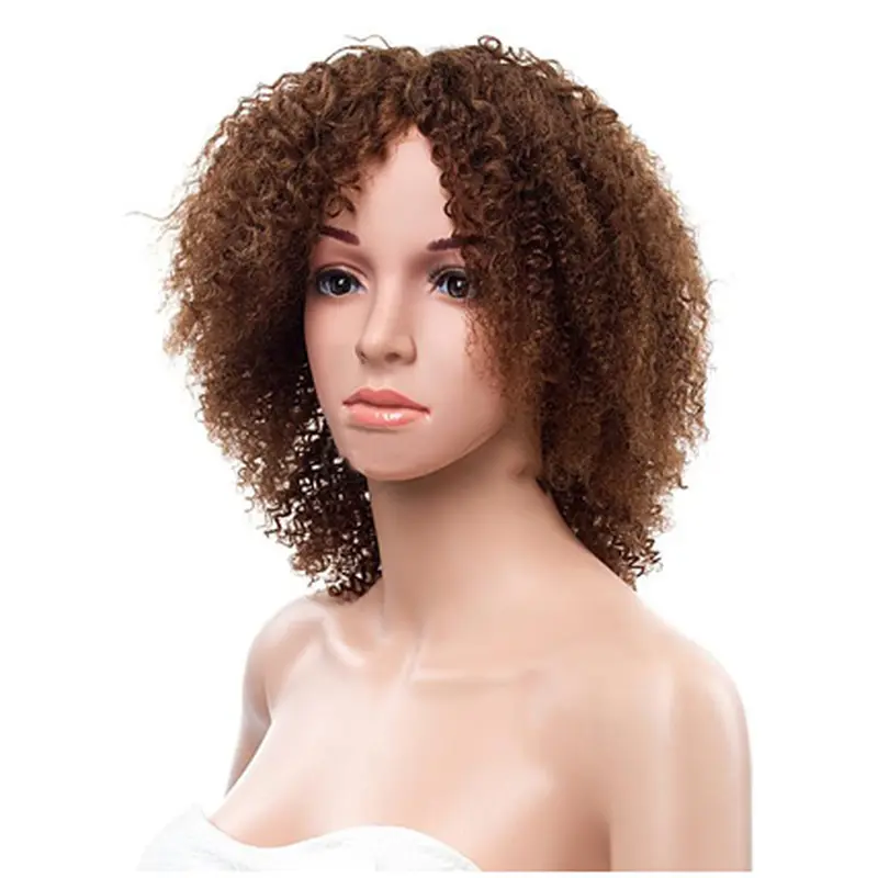 16 Inches Kinky Curly Lace Front Human Hair Wig