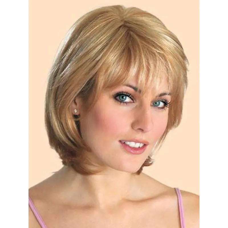 Good Blonde Lace Front Chin Length Wigs For Cancer