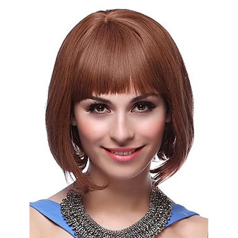 Great Auburn Straight Chin Length Bob Wigs