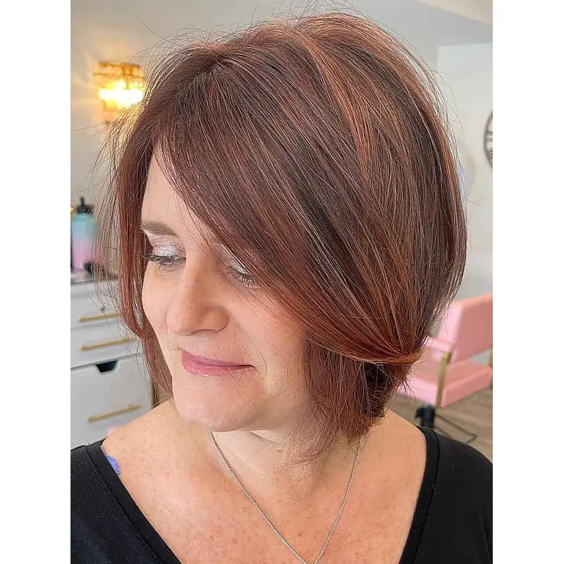 Monofilamnet Bob Wigs 10" Straight Synthetic Layered Wigs