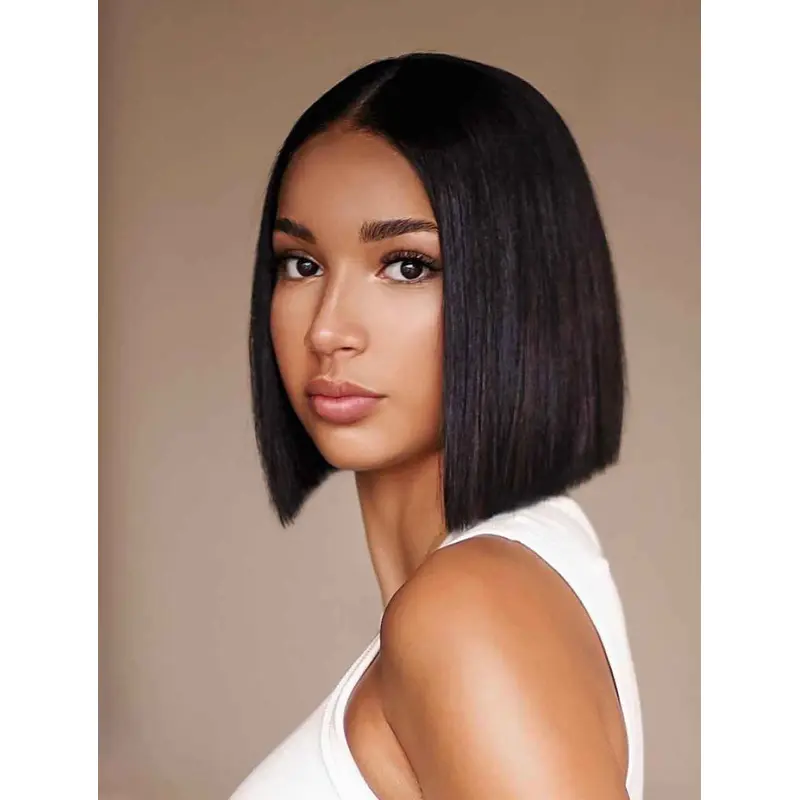 Wigs For African American Women Bobs Shoulder Length Wigs Straight Lace Wigs