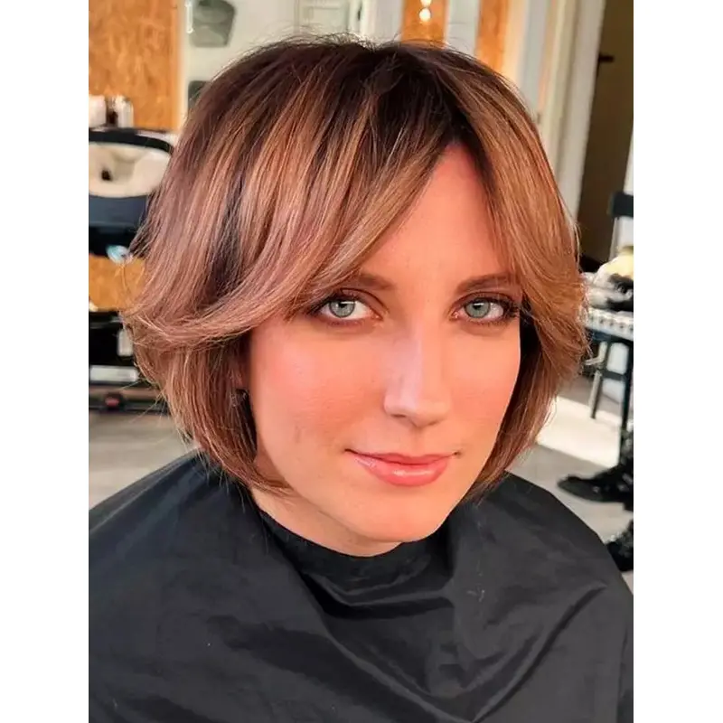 Natural Looking Short Wigs Short Wavy Wigs Synthetic Wigs