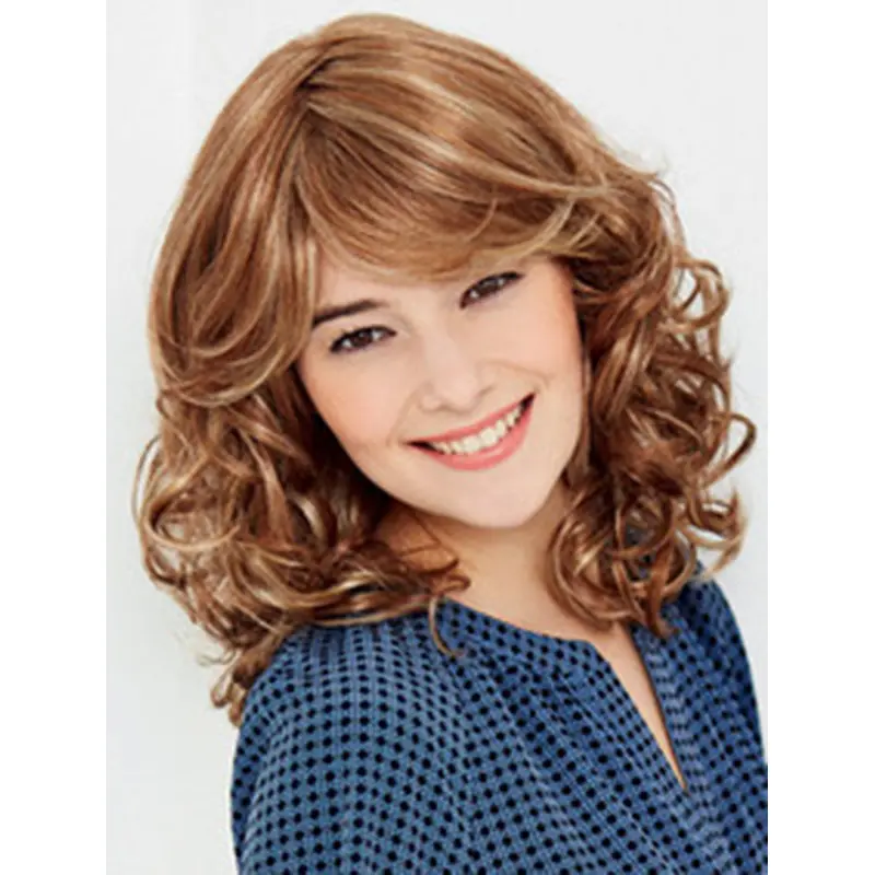 Easy Blonde Wavy Shoulder Length Lace Wigs