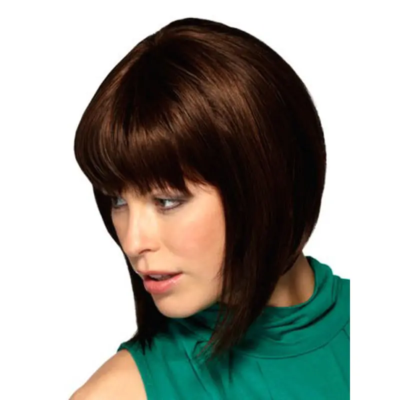 Fashion Auburn Straight Chin Length Bob Wigs