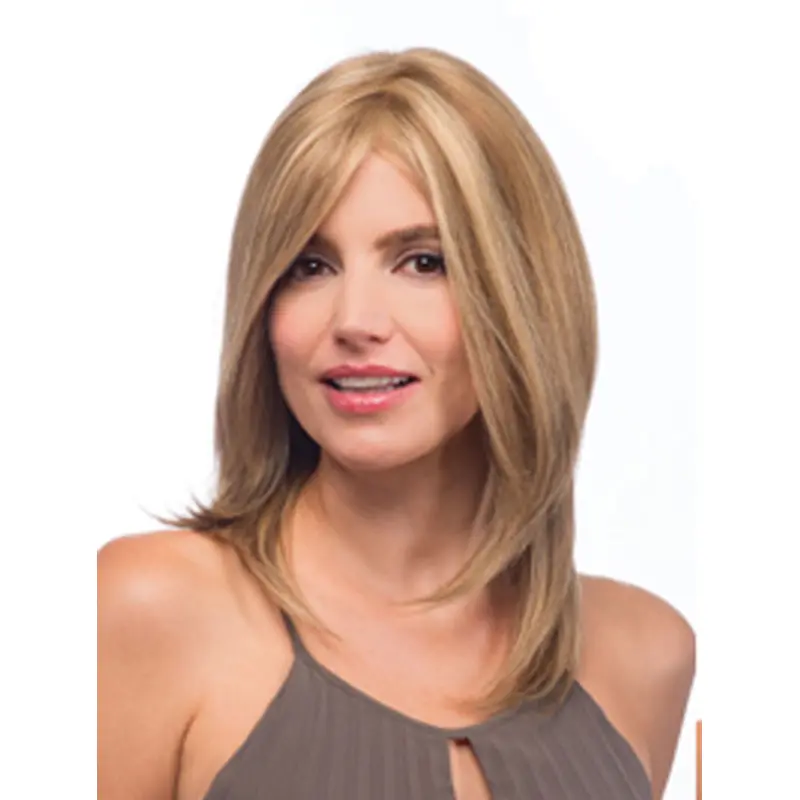High Quality Blonde Straight Shoulder Length Lace Wigs