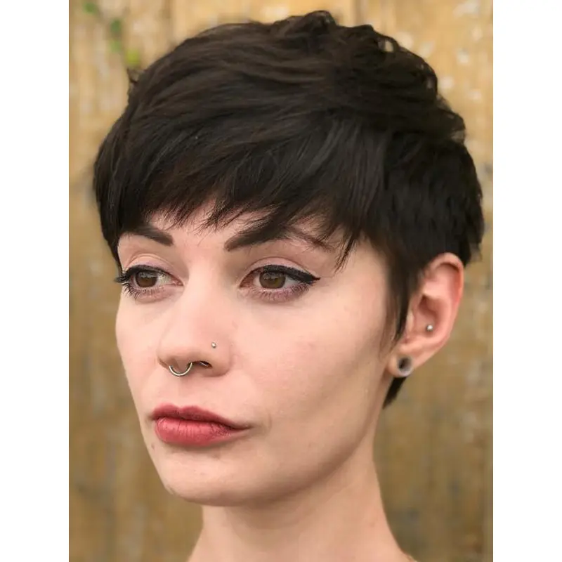 Short Style Wigs Straight Synthetic Lace Wig Convenient Best Short Wigs