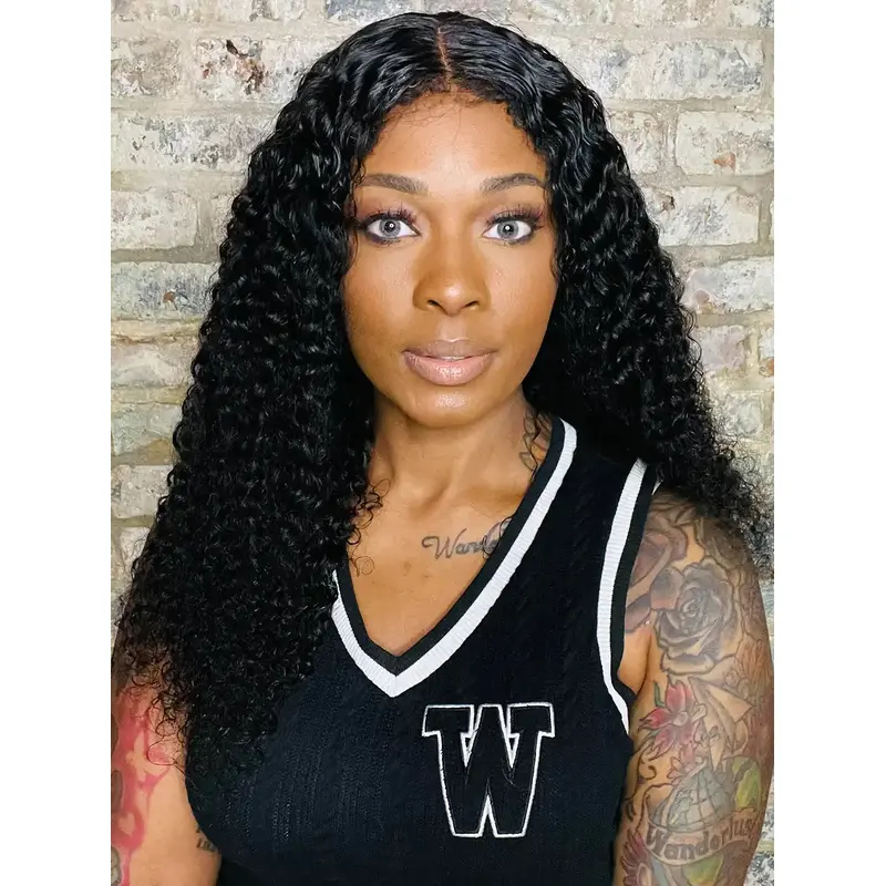 Wigs Human Hair African American Without Bangs Monofilament 18" Wigs
