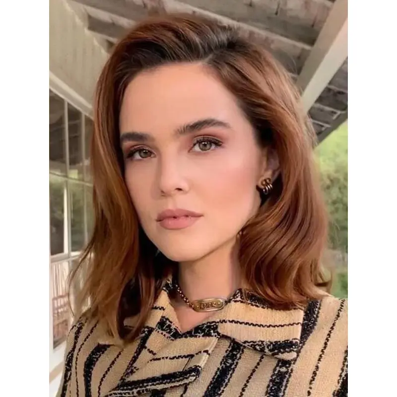 Cheap Wig Wavy Auburn Lace Front Chin Length Synthetic Side-Parted Bob Wigs