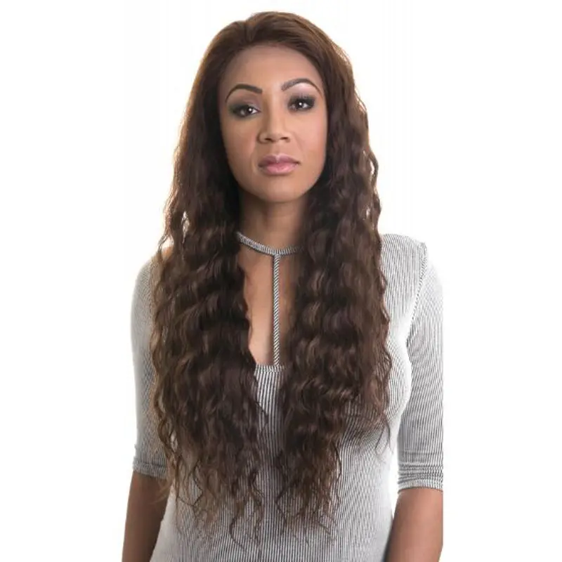 Lace Front Brown 22" Wavy African American Hairstyles