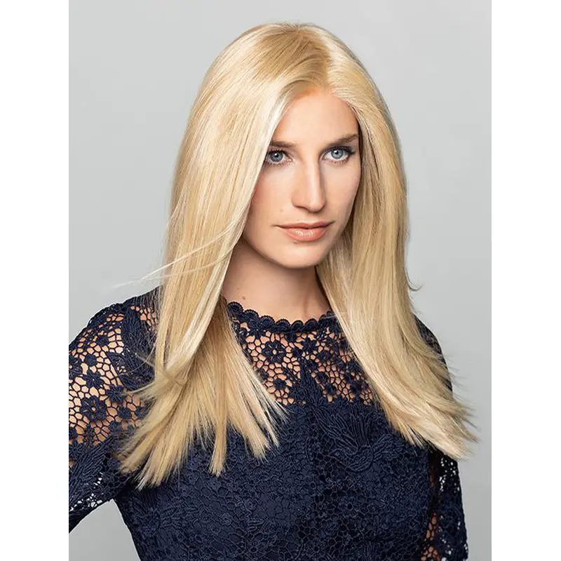 Straight Monofilament Blonde Remy Human Hair Long Wigs For Women