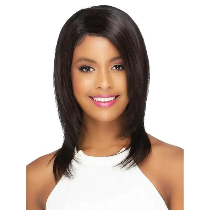 Black Lace Front Straight Popular Shoulder Length African American Hairstyles