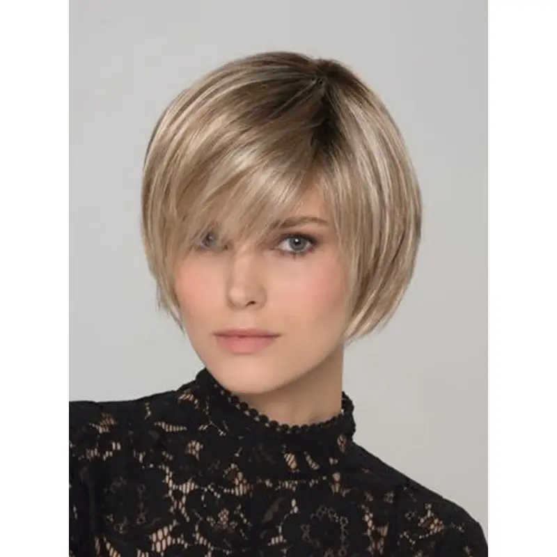 Capless Blonde Synthetic 8" Short Wigs Bob