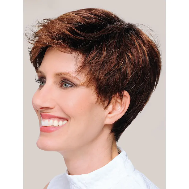 Convenient Monofilament Synthetic Straight 8" Short Wigs