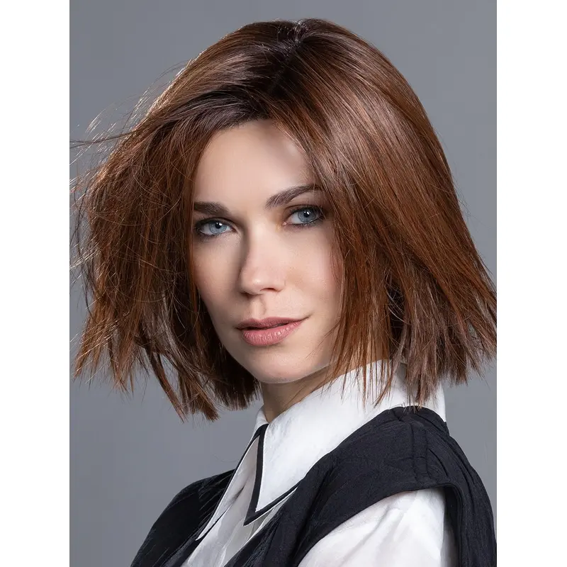 High Quality Auburn Synthetic Straight High Quality Women Wig Medium