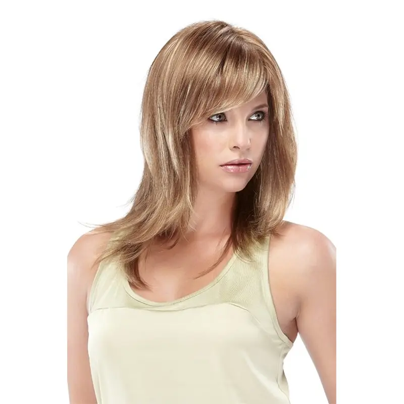 Incredible Blonde Straight Shoulder Length Lace Front Wigs