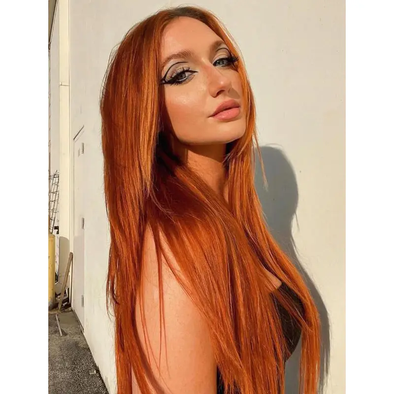 Long Hair Wigs The Best Straight Auburn Wigs Synthetic Wigs