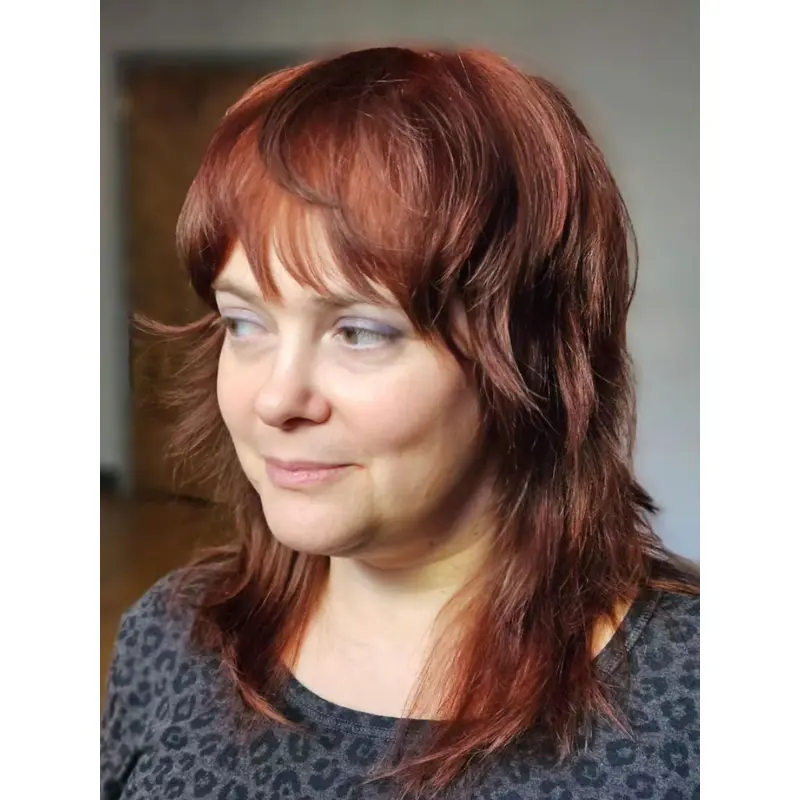 Straight Medium Hair With Layers 14" Ombre/2 Tone Monofilament Shoulder Length Wigs