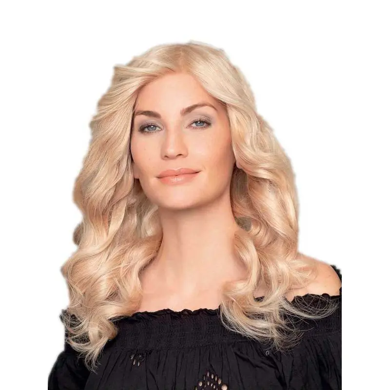 Long Wavy 100% Hand-Tied Without Bangs Womens Human Hair Wigs