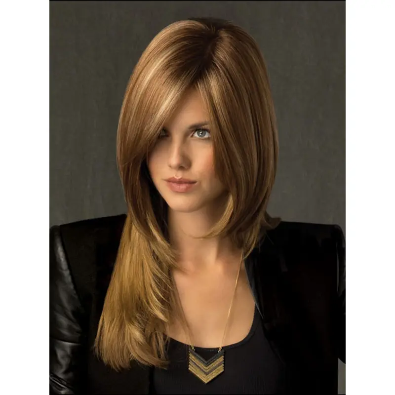 Shining Blonde Lace Front Long Celebrity Wigs