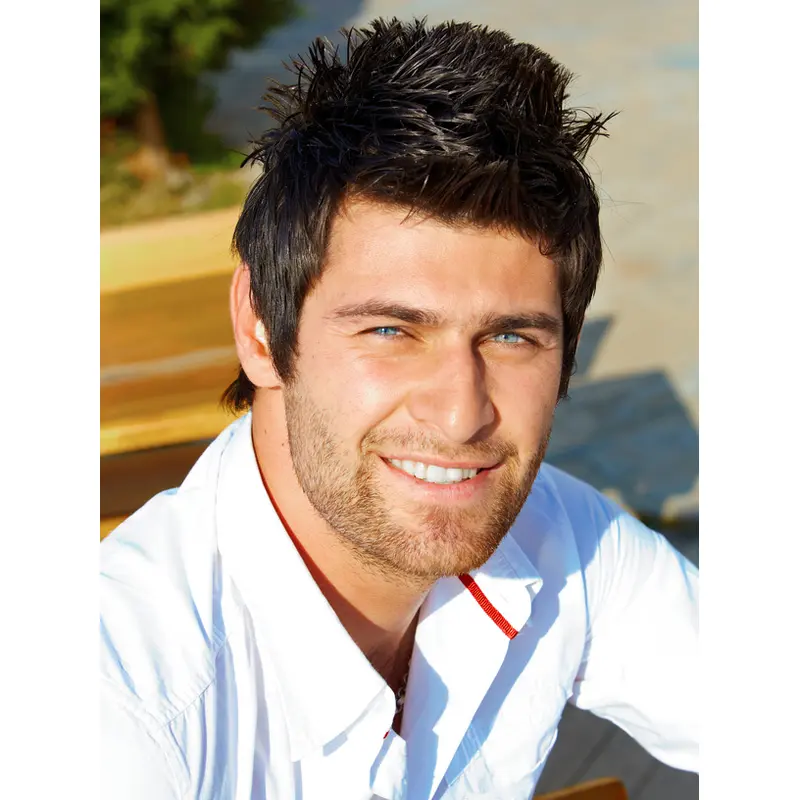 Short Wigs For Men Boycuts Lace Front 4" Straight Wigs