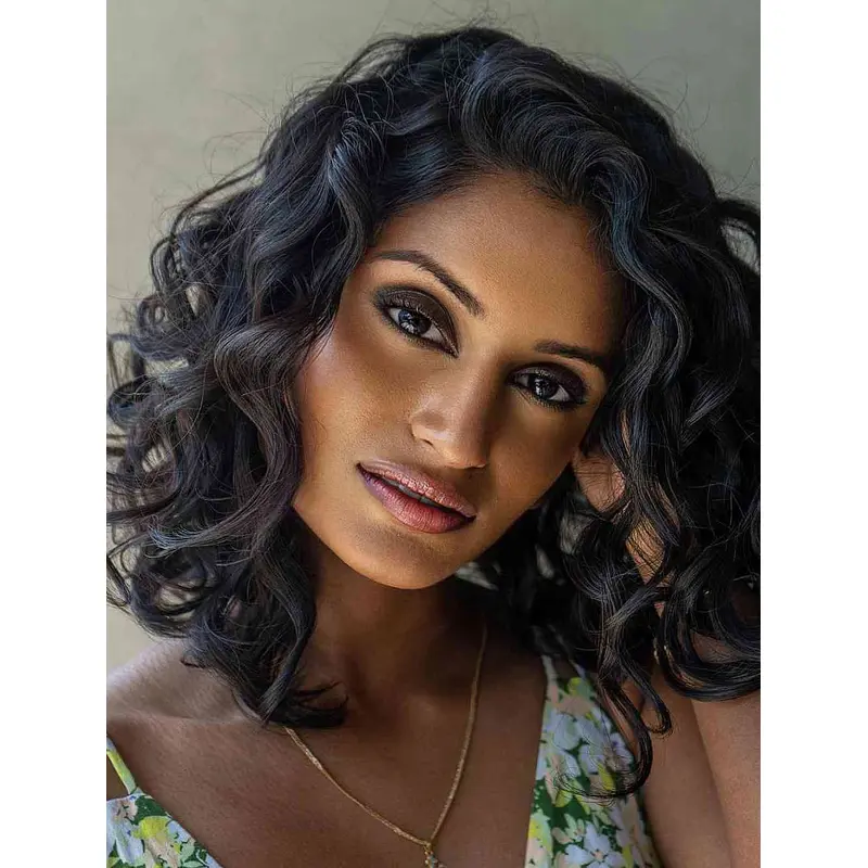 Curly Wigs For Black Women Lace Front Black Wigs Without Bangs Synthetic Wigs