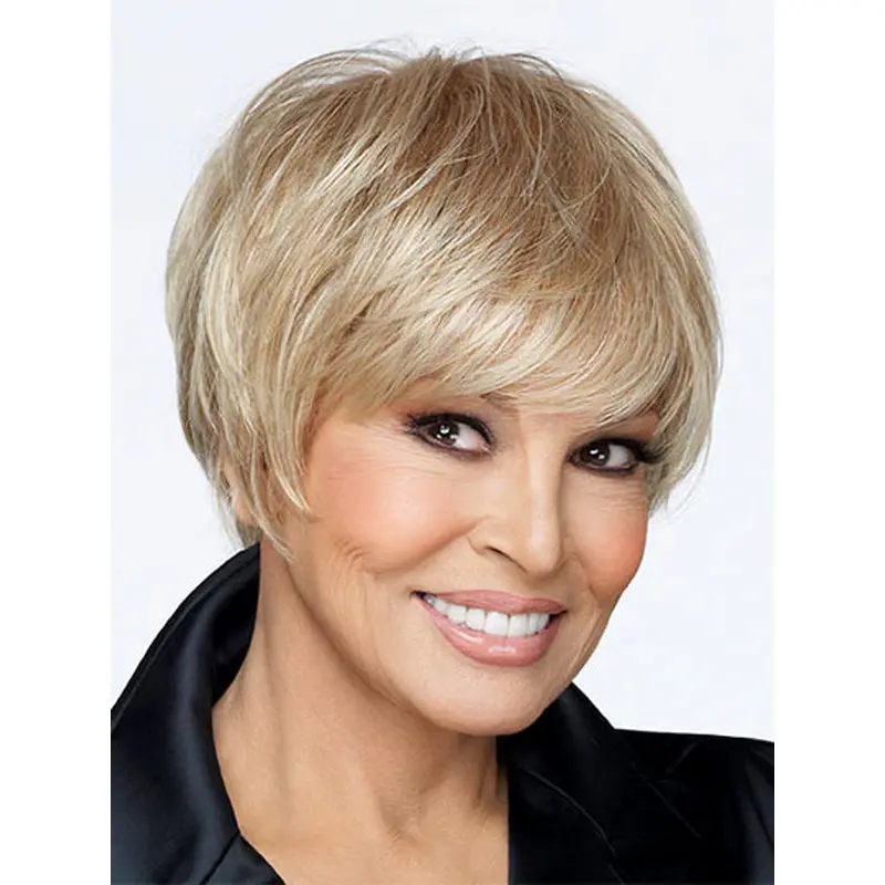 Sassy Monofilament Boycuts Blonde Short Wigs