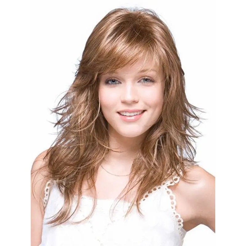 Lace Front Straight Synthetic Cosy Medium Wigs
