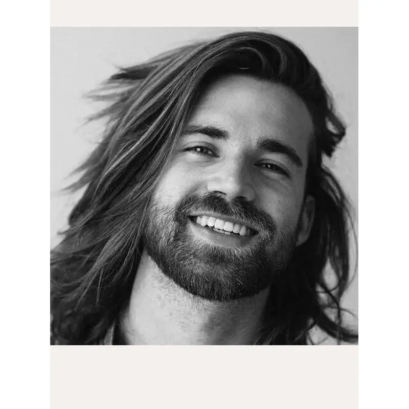 Shoulder Length Straight Mono Top Synthetic Black Modern Layered Wigs