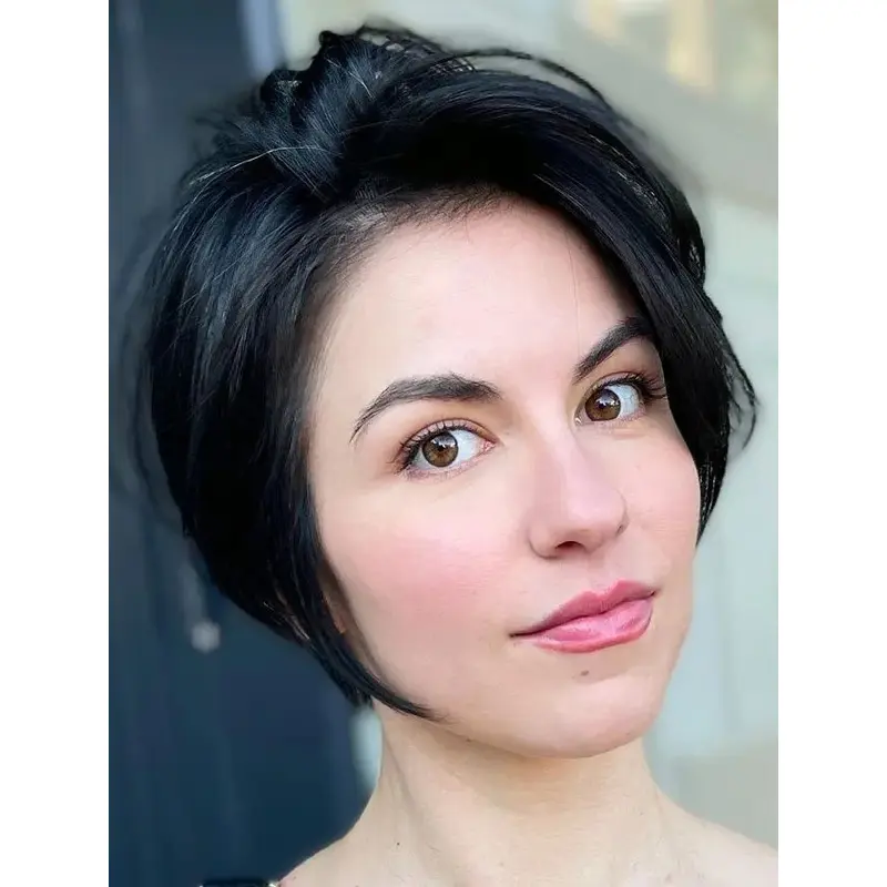 Wigs Short Hair Straight Online Wigs Synthetic Lace Front Wigs