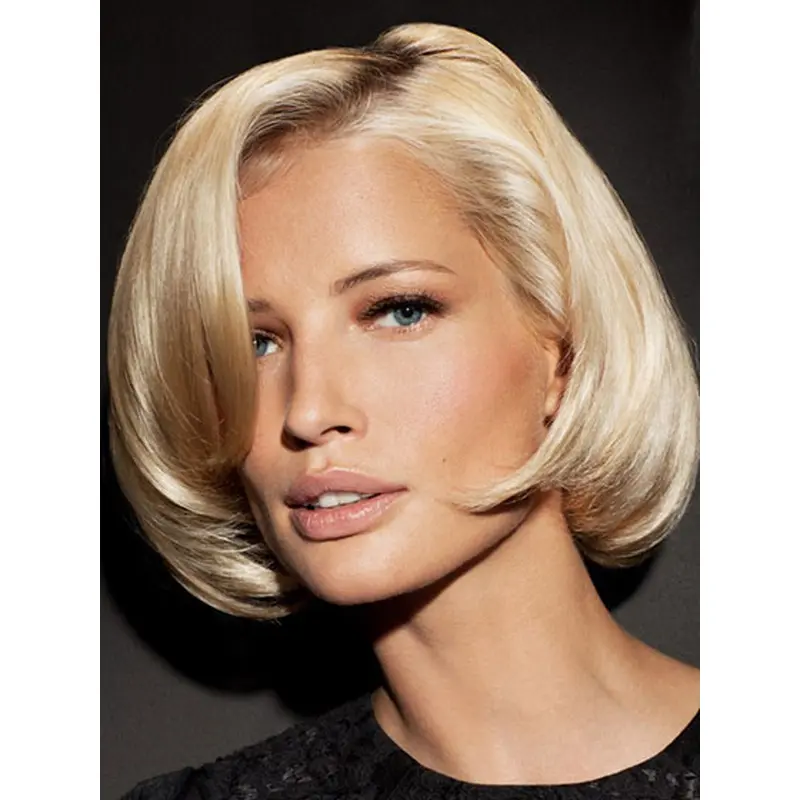 Glamorous Blonde Lace Front Chin Length Wigs