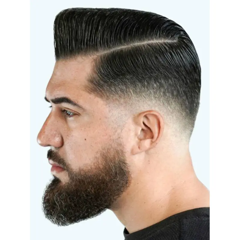 Man Lace Front Black Boycuts Cropped Wigs