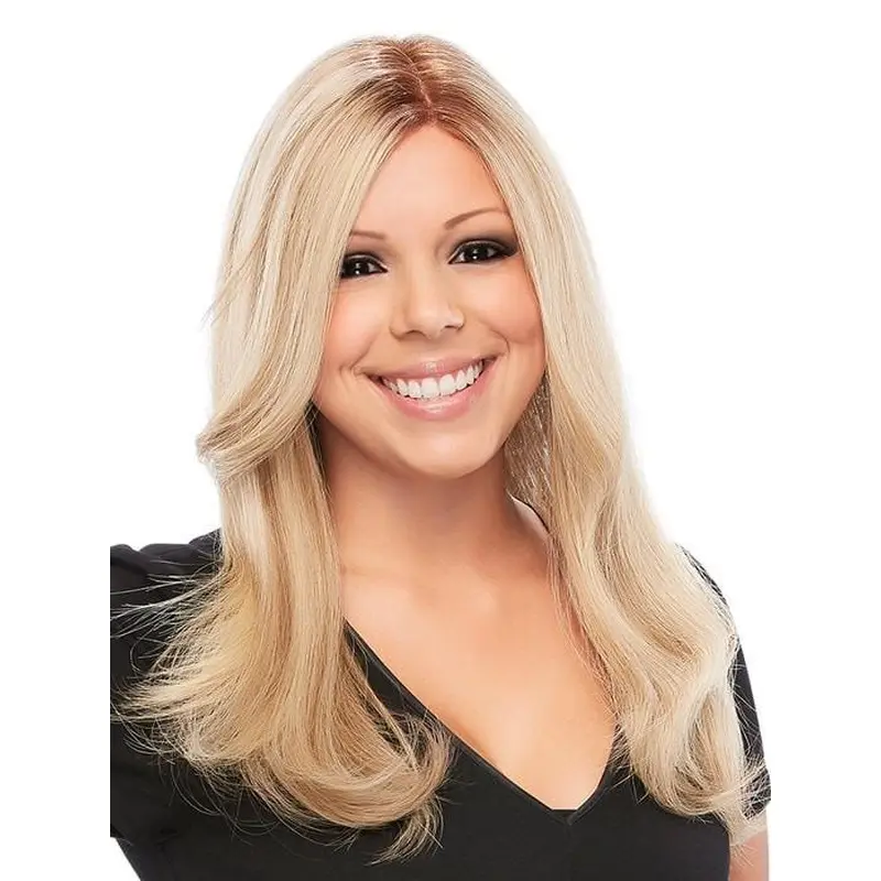 100% Hand-Tied Long Blonde Human Hair Wig