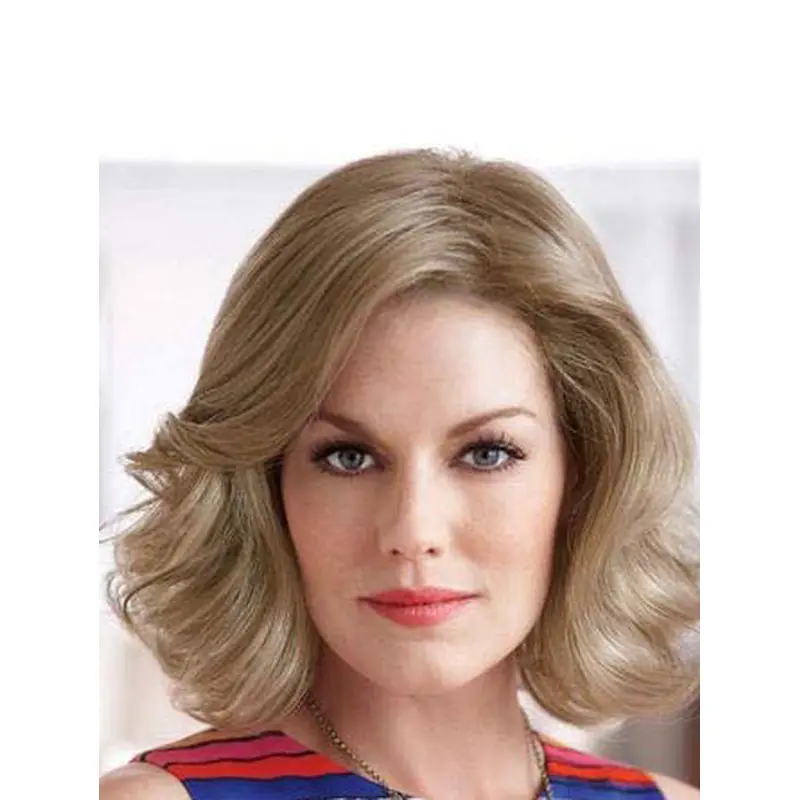 New Blonde Wavy Chin Length Classic Wigs