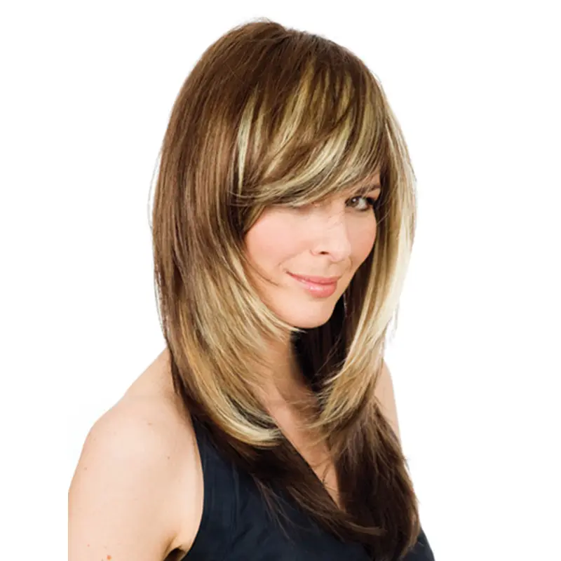 Remy Human Hair Wavy Blonde Great Long Wigs