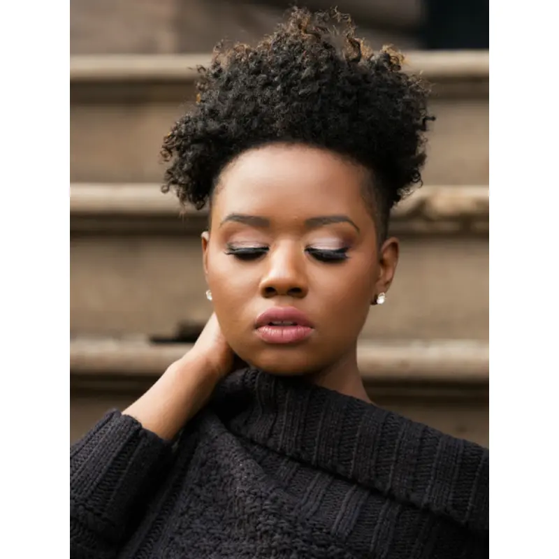 Short Hair Wigs For African American Synthetic Kinky Boycuts Wigs