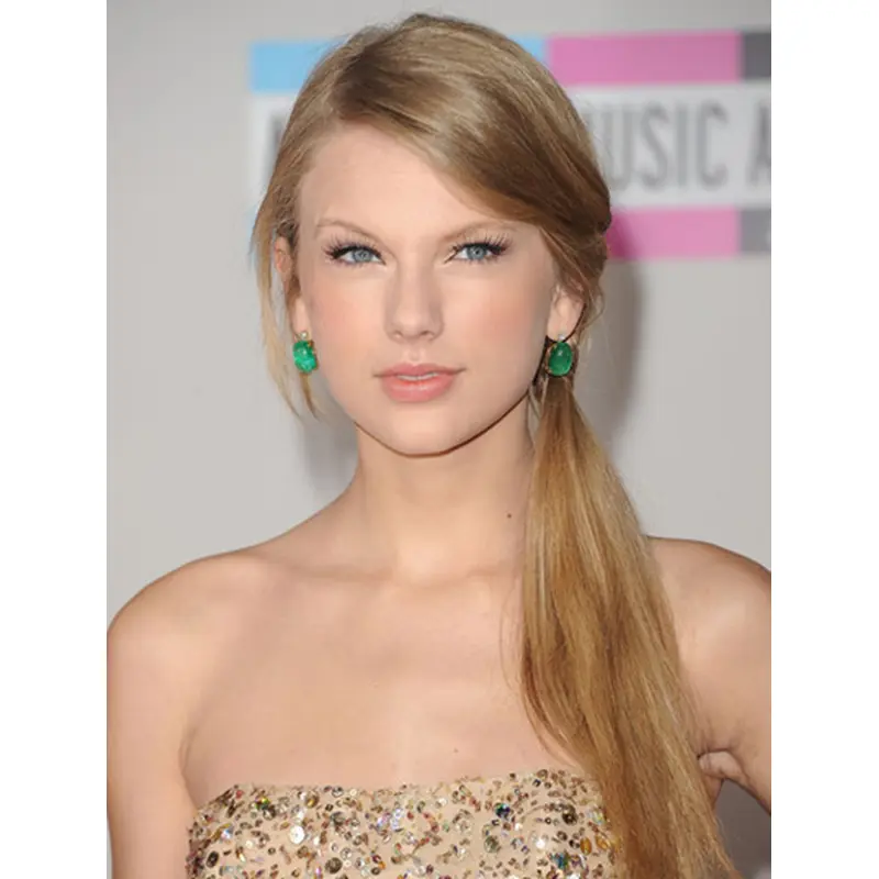 Fashion Blonde Lace Front Long Taylor Swift Wigs