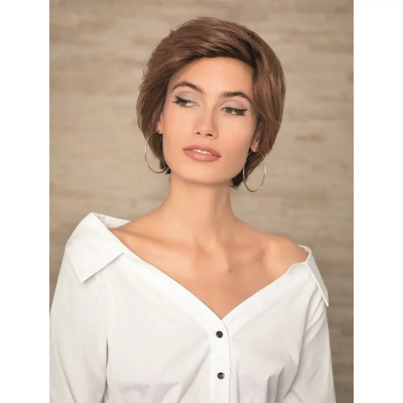 Short Straight Monofilament Bobs Thick Human Hair