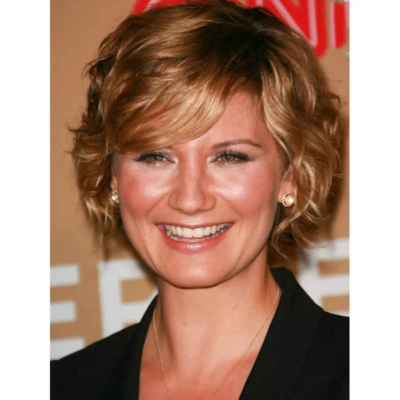 10" Wavy Short Lace Front With Bangs Wigs for Lady