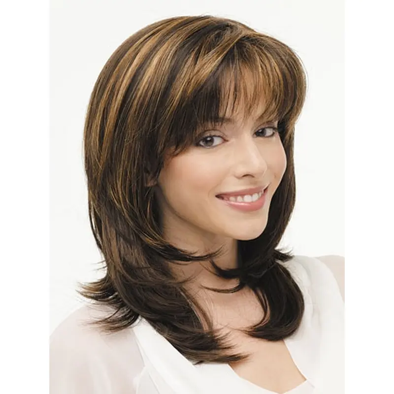 Lace Front Straight Synthetic Affordable Long Wigs