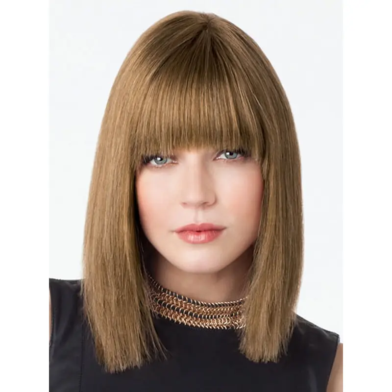 Stylish Lace Front Shoulder Length Remy Human Lace Wigs