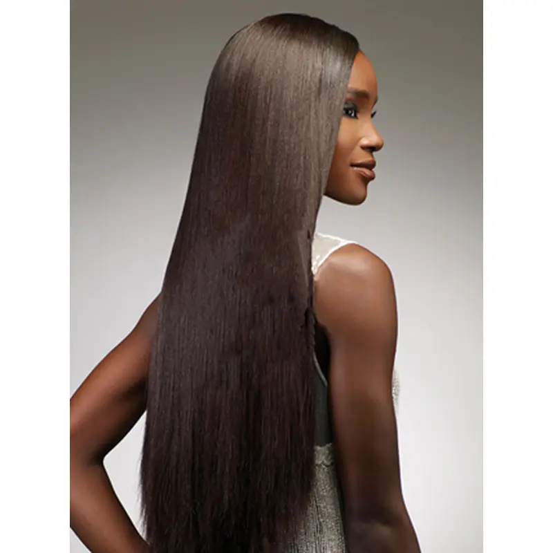 Yaki Long Straight Brown Real Human Wigs