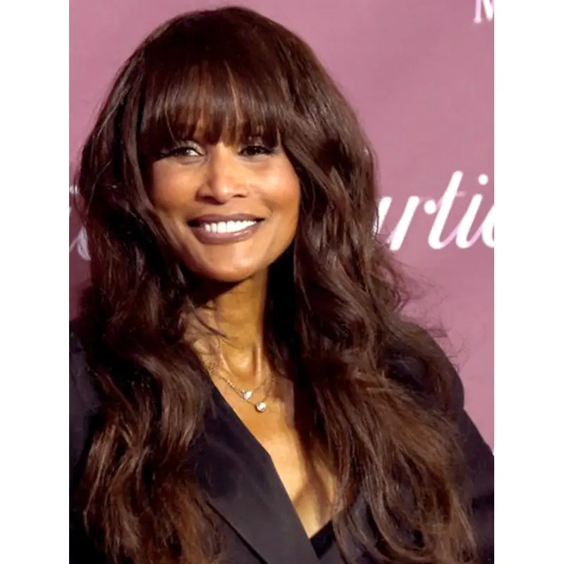 Long 22" Wavy With Bangs Capless Beverly Johnson Wigs