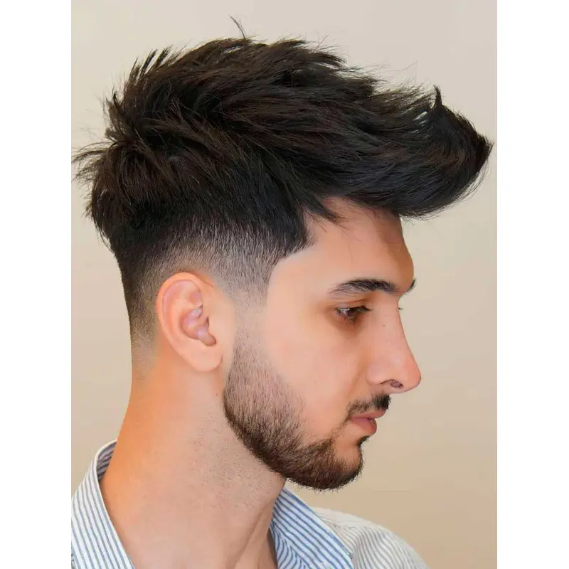 Men'S Hair Wigs Black Boycuts Cropped Wigs