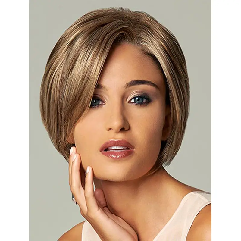 Preferential Blonde Monofilament Chin Length Full Lace Wigs