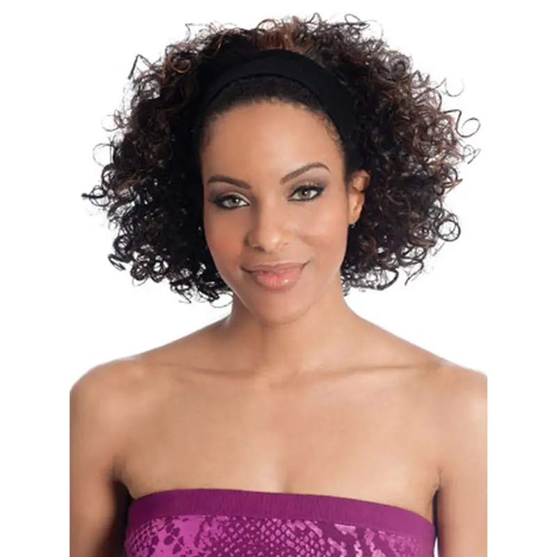 Refined Brown Curly Chin Length Human Hair Wigs & Half Wigs