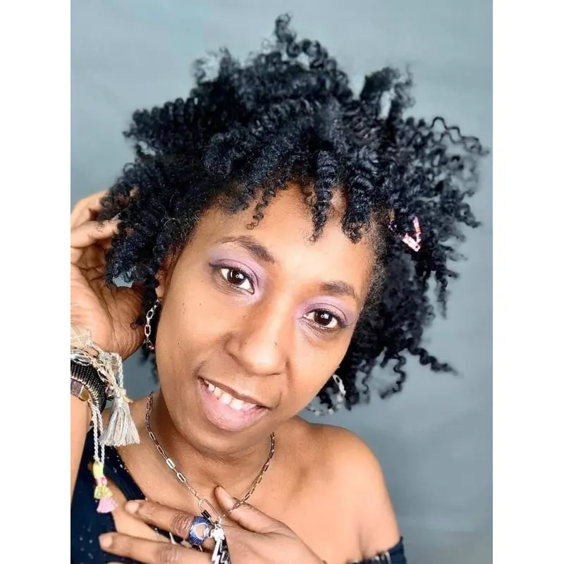 Short Human Hair Wigs For African American 8" Monofilament Black Wigs