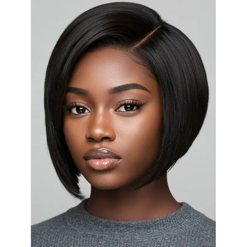 Wigs For African Women Straight Chin Length Bobs Wigs