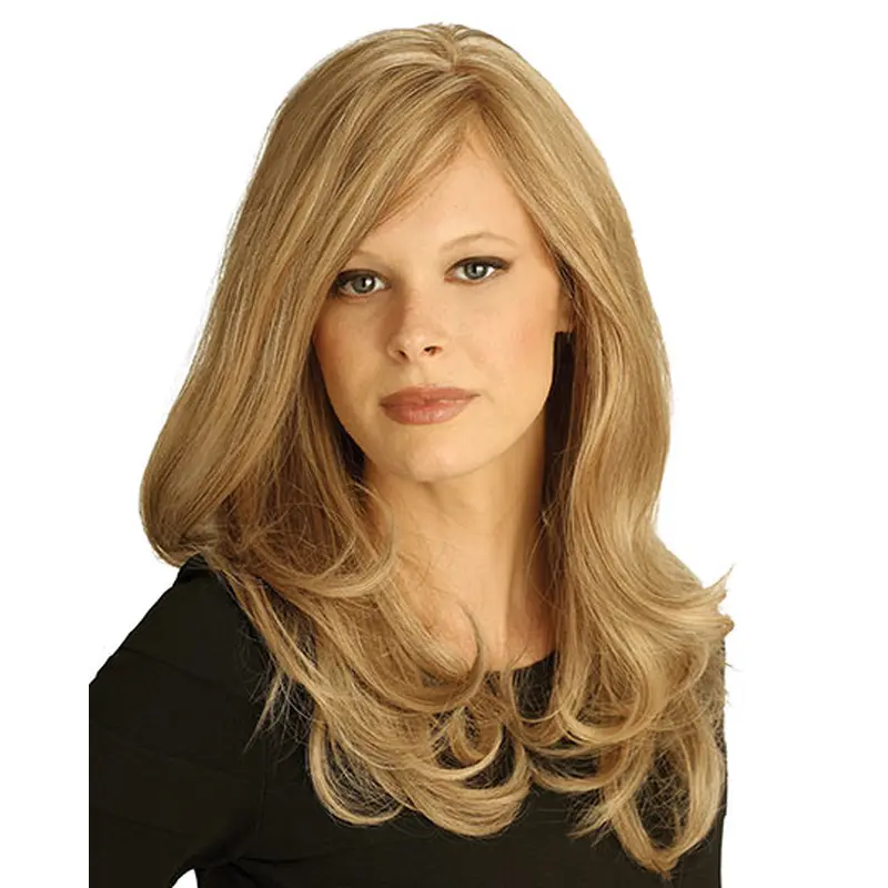 Shining Blonde Wavy Long Petite Wigs