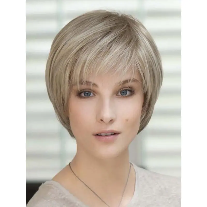 High Quality Blonde Straight Short Classic Wigs