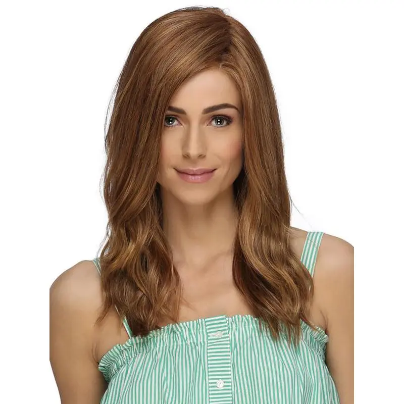 Long Hairstyles Brown Synthetic Without Bangs Lace Front Wigs